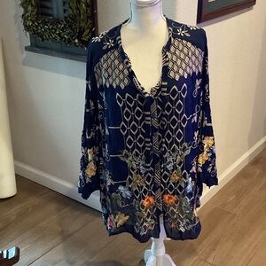 Johnny Was floral blouse 
NWOT